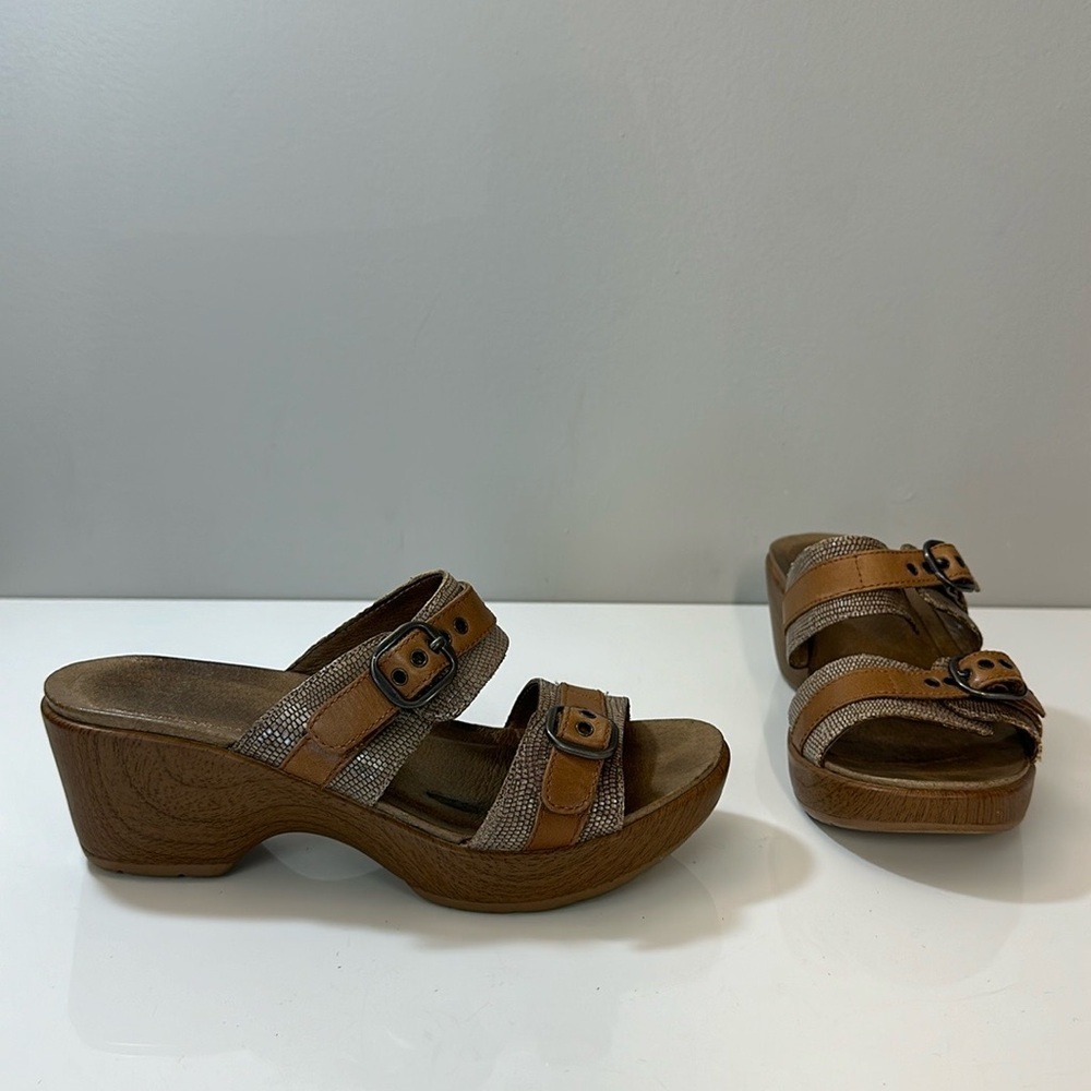 Dansko Jessie Lizard Leather Sandals Size 36(5.5-6)
